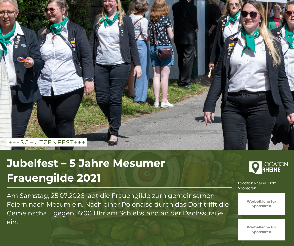 Jubelfest – 5 Jahre Mesumer Frauengilde 2021