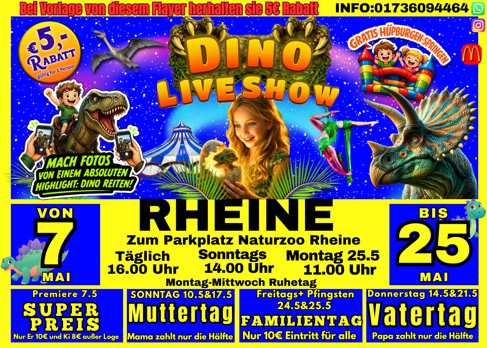 Dino Live Show kommt nach Rheine