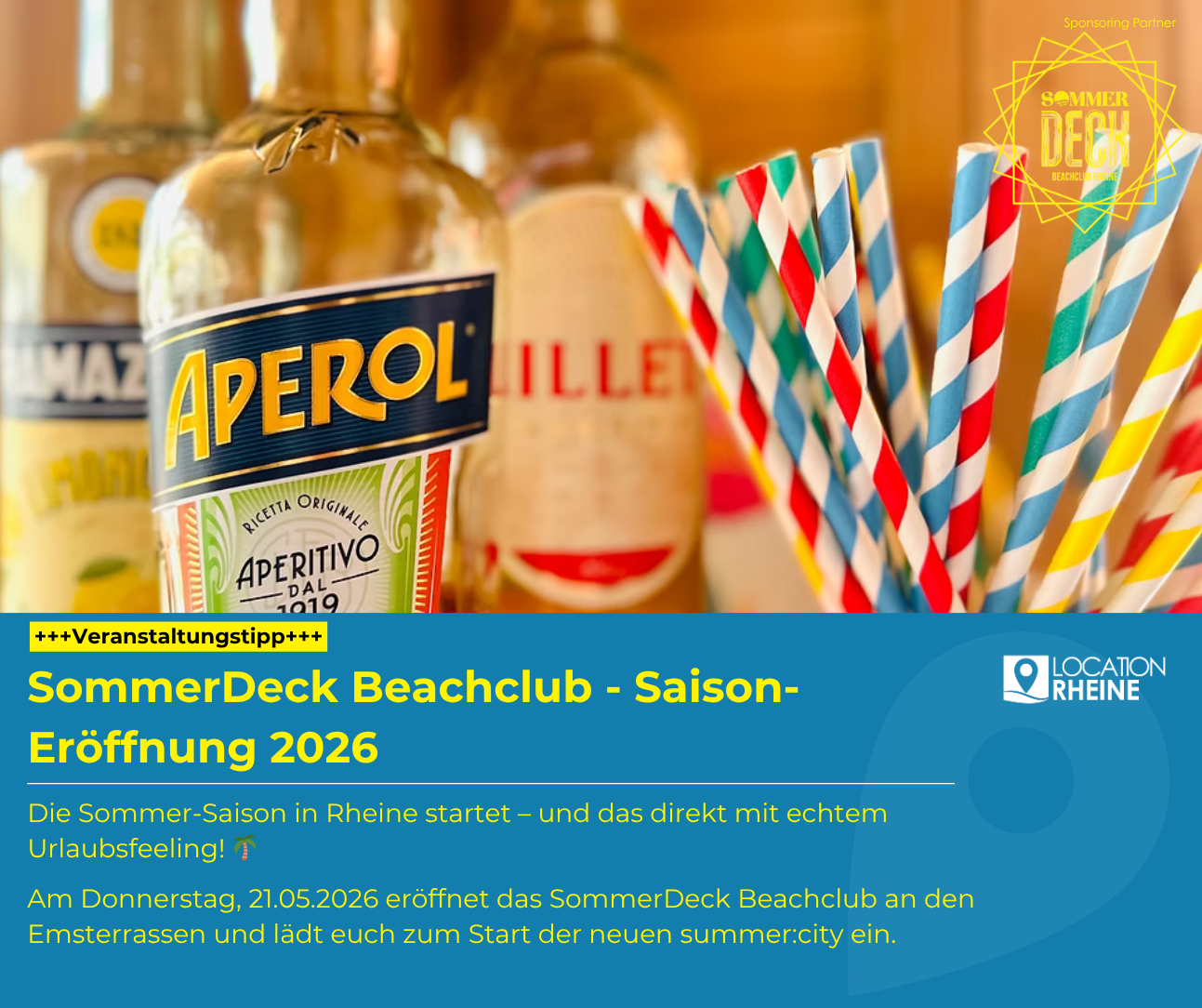 Saison-Eröffnung 2026 im SommerDeck Beachclub