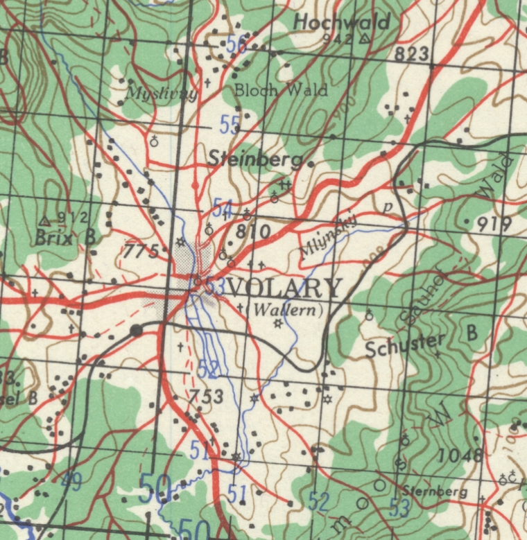 Volary (Wallern) und Strážny (Kuschwarda) 1945