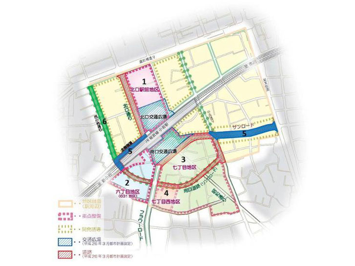 小岩駅周辺地区マップ