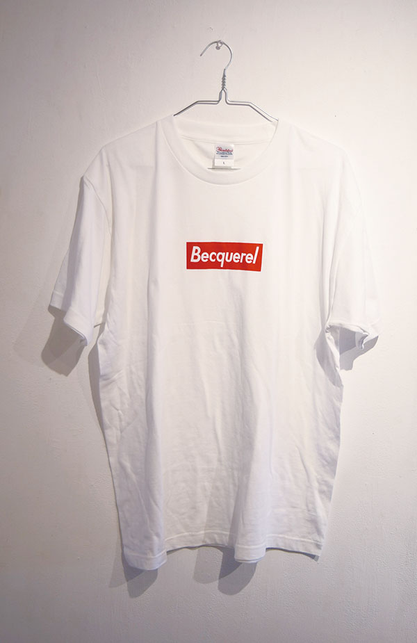 流行りのTシャツ Becquerel 2018 Tシャツにシルクスクリーンプリント※福島在住時に制作