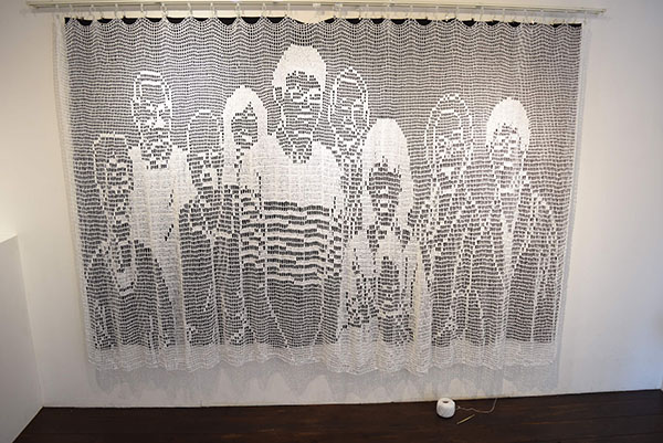 人間模様 human pattern 180cm×250cm 2018 レース糸(自ら手編み)、かぎ針