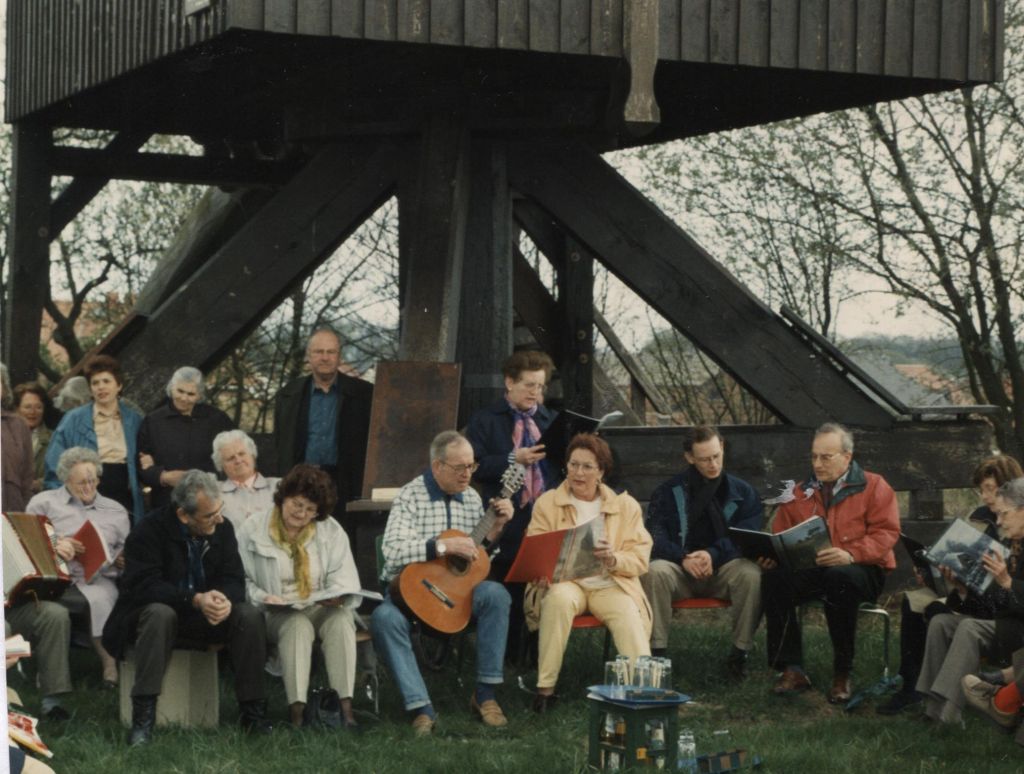 Beim Singen mit dem Nordstadt-Verein