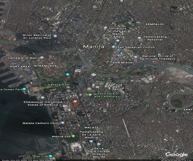 Manila City Map (google earth)