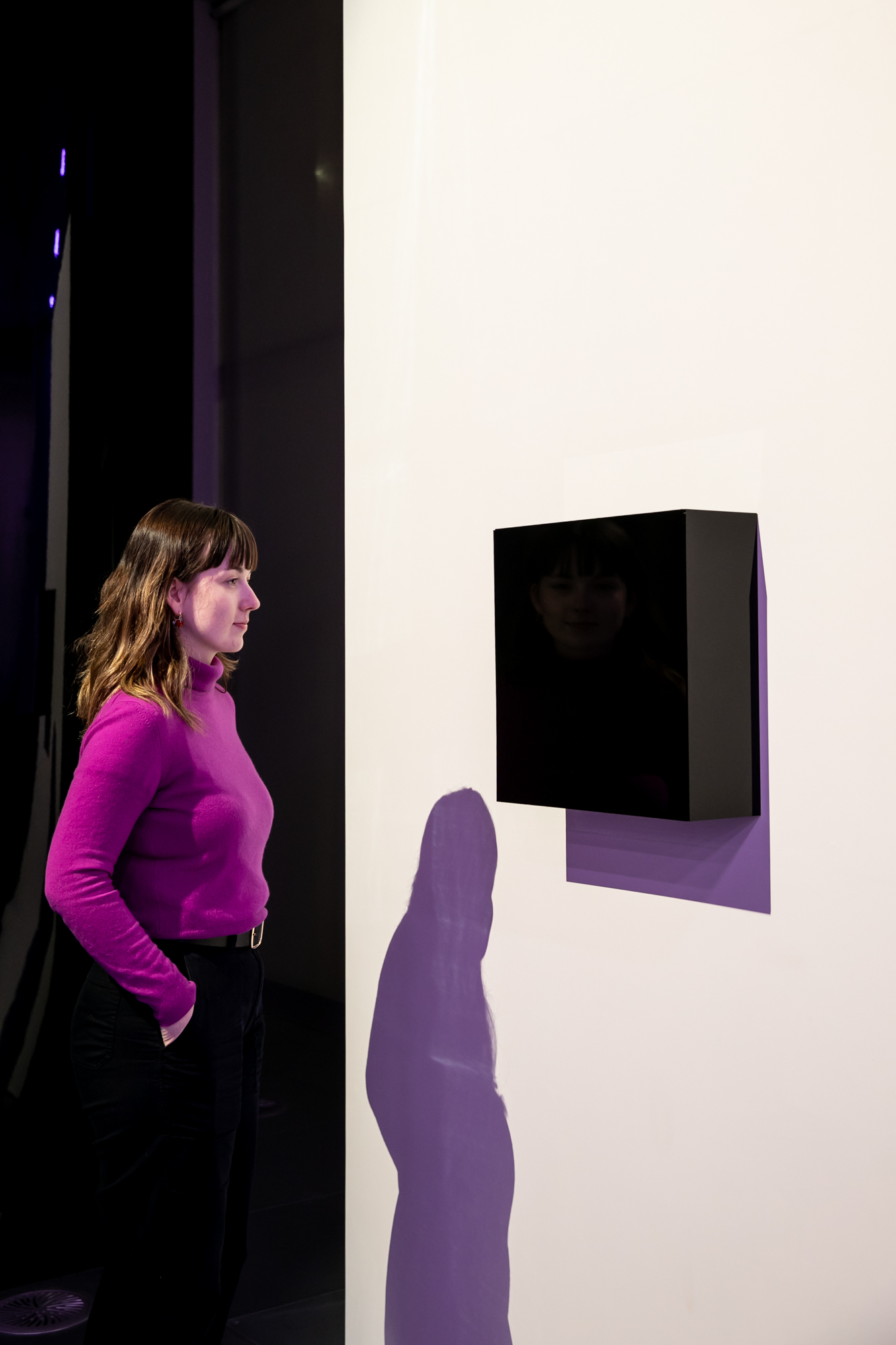 Installation view of Dark Side by Kreutzer Pfeifer & Kreutzer in Science Gallery Melbourne's DARK MATTERS. Photography: Alan Weedon, 2023