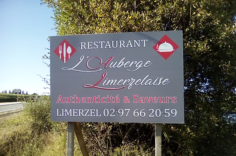 Panneau alu Auberge Limerzelaise