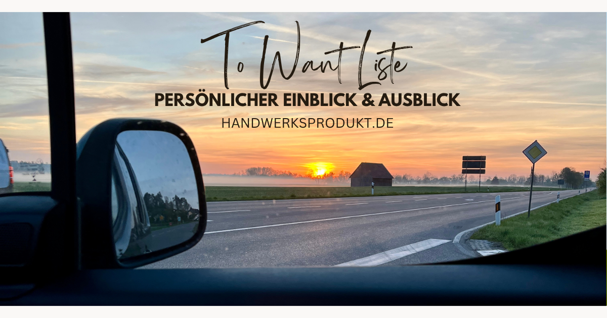 To Want Liste Q4 - 2025 - ein persönlicher Einblick und Ausblick