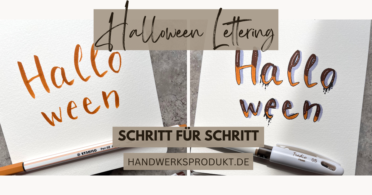 Halloween Lettering Anleitung - In 6 einfachen Schritten zum schaurig-schönen Schriftzug