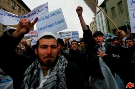 Venstrefløjsdemo i Kabul, d 6.marts 2011