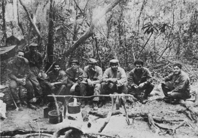 Guerillacamp i Bolivia  Che (3. fra højre side)