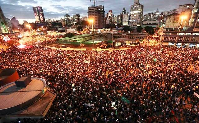 Demonstration mod VM-2014 i Sao Paulo