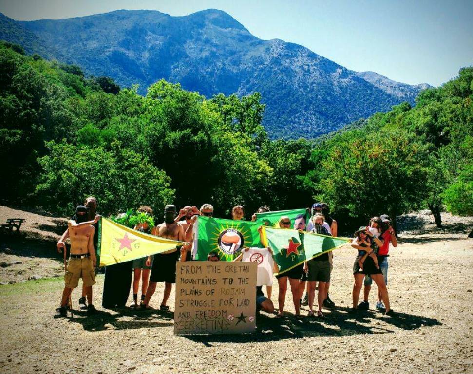 Solidaritet med Rojava fra Kreta, Grækenland 