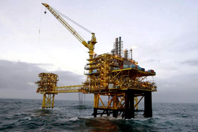 Gasboreplatform i Nordsøen,ejet af Møller Maersk A/S 