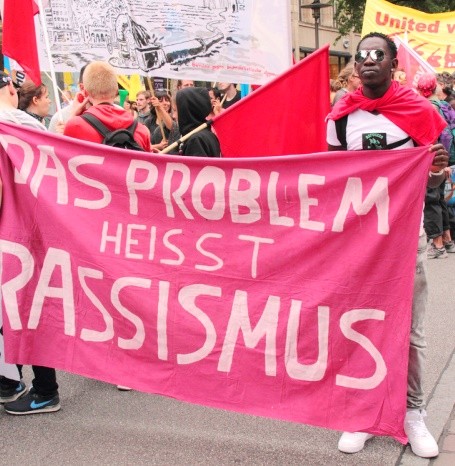 Soliaritetsdemonstration i Hamburg, d. 19. oktober 2013