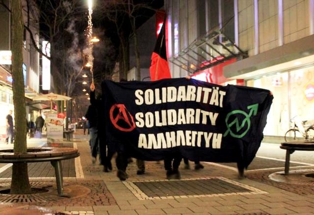 Demonstrationsinitiativ udgående fra det anarkistiske bymiljø i Athen