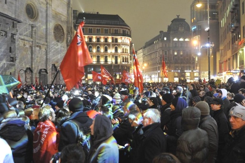 Demo mod Akademikerball i Wien sidste år