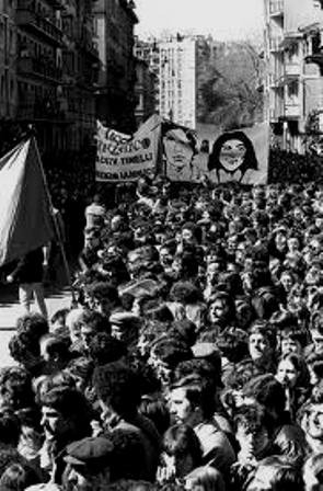 Solidaritetsdemo for de politiske fanger i Milano
