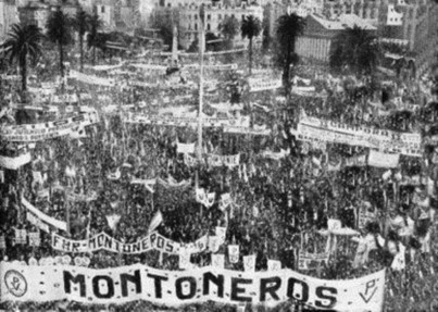 Det venstreradikale Montoneros-bevægelse, d. 1. maj 1974 i Buenos Aires