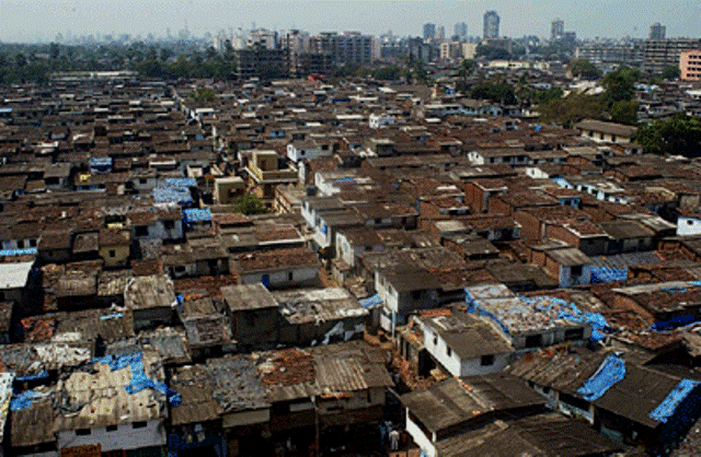 Dharavi slumkvarter i Mumbai