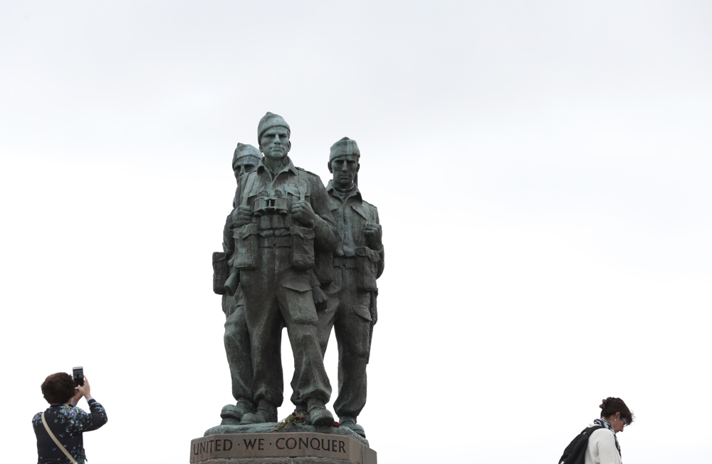 Das “Commando Monument“, in der Nähe der Spean Bridge, erinnert an Kämpfer hinter feindlichen Linien.