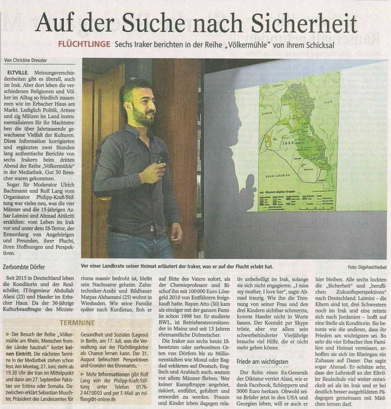 25.05.2016 Wiesbadener Kurier Völkermühleveranstaltung zu Irak 