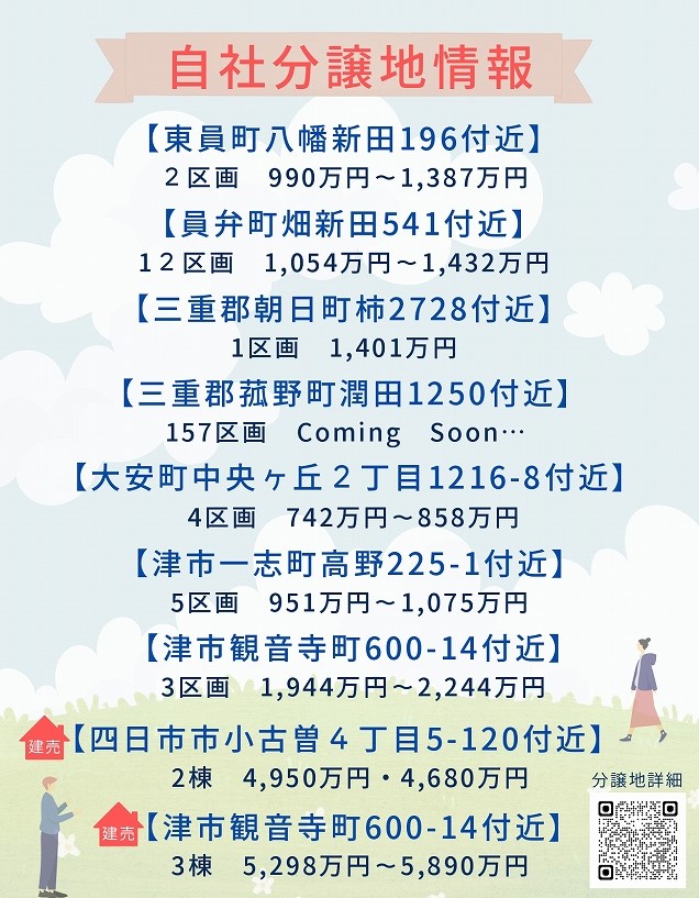 分譲地一覧