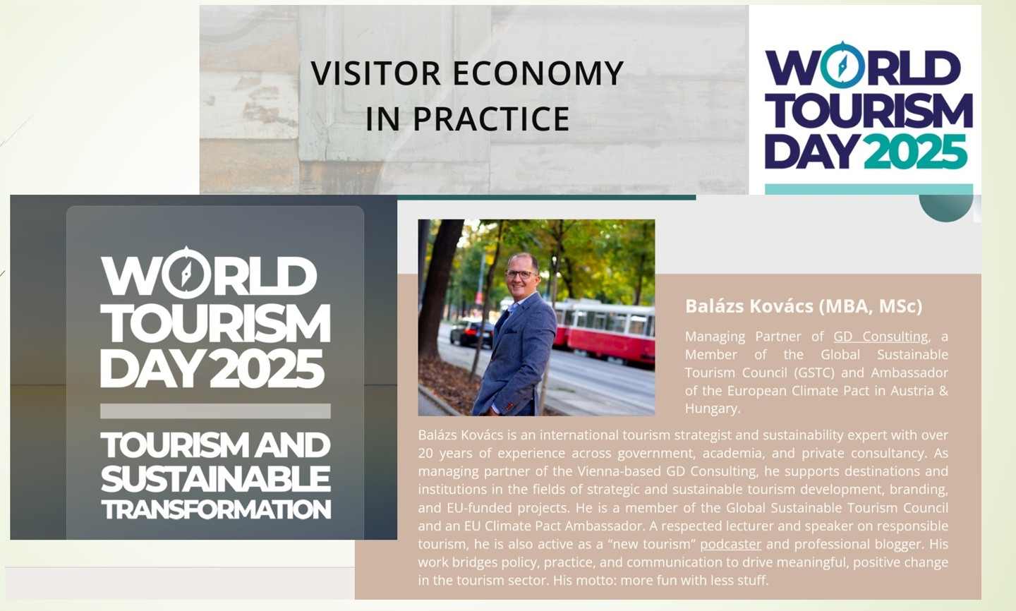 Útravaló az idei Turizmus Világnapja alkalmából