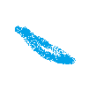 Bild blaue Striche