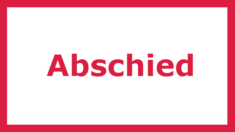 Abschied