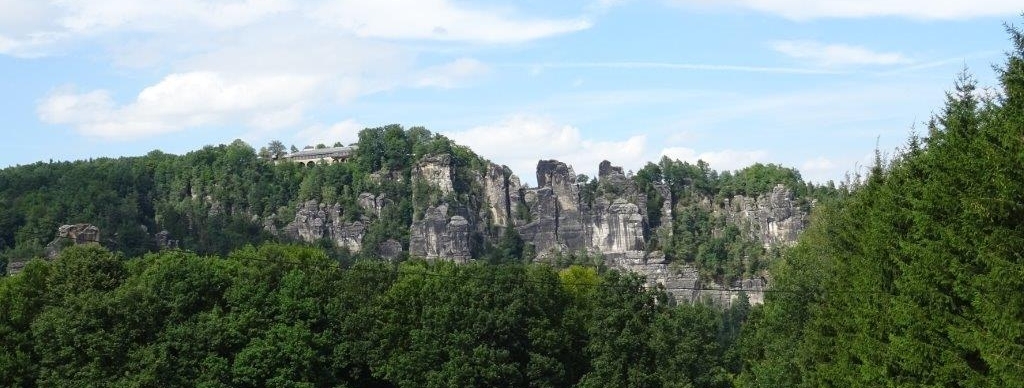 Blick von der Laase hinüber zur Bastei