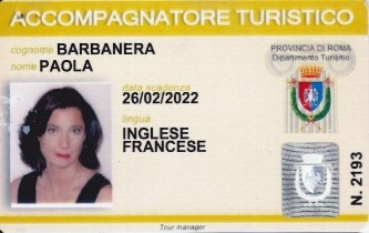 Paola Barbanera - officially licensed tour guide for Rome and Vatican City