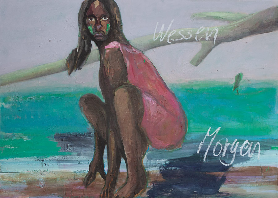 Wessen morgen ist das Morgen Whoes tomorrow is tomarrow). 2020 | Oil on canvas | 100 x 140 cm