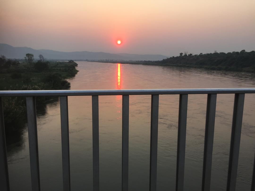 The beautiful sunrise during the morning run.