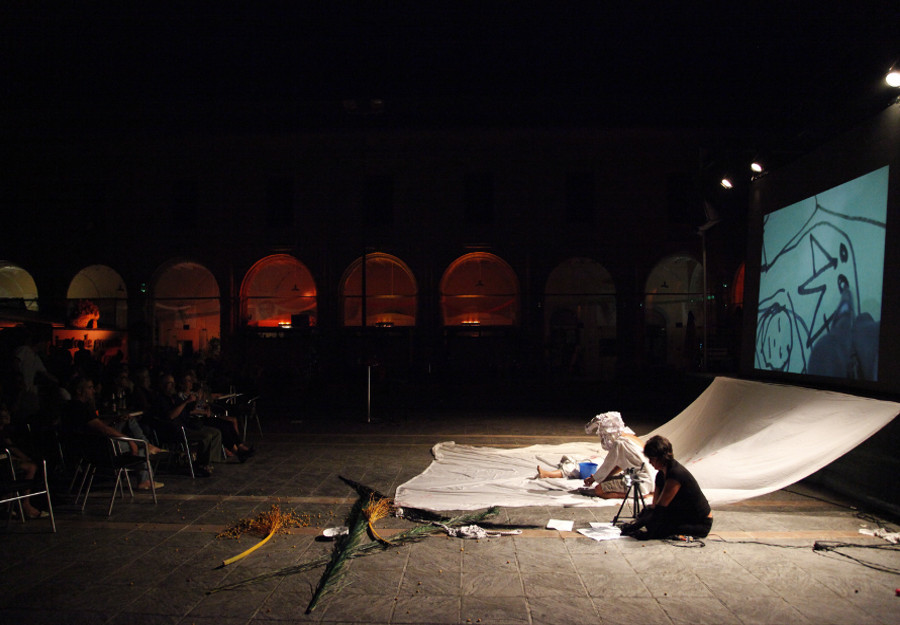 Performance CANGUELO mit Invalid Address. Claustre del Carme Menorca 2012