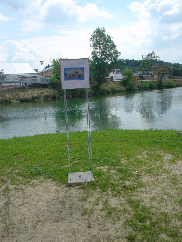 Ausstellungsansicht, öffentlicher Raum Wieselburg, 2008