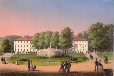 Kurhaus um 1850 - Repro W.Malek
