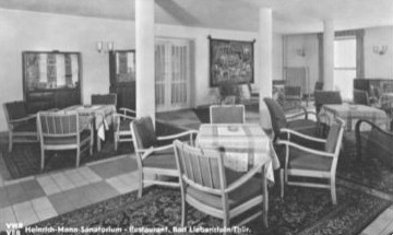 Heinrich-Mann-Sanatorium, Restaurant 1955 - Archiv W.Malek