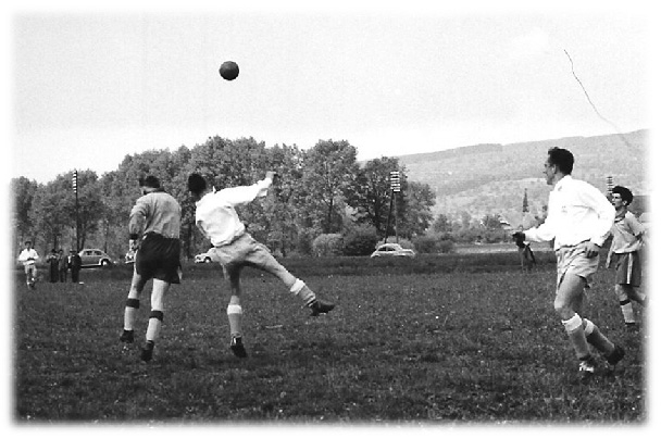 Ende 50er: Szene aus einem Turnier in Ypsach