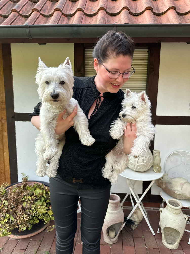 Eliza Ciurkot mit Lucky und Lauri