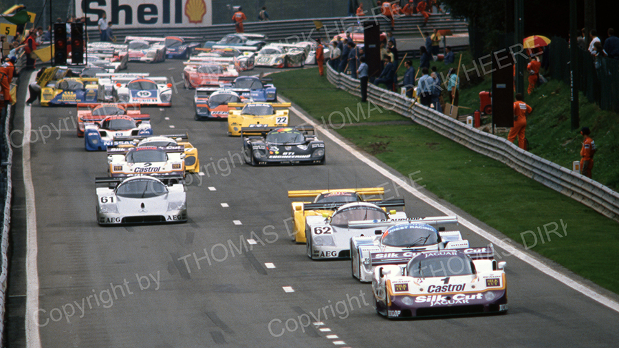 Spa Francorchamps/Belgium - Starting Grid for the 1989 Race