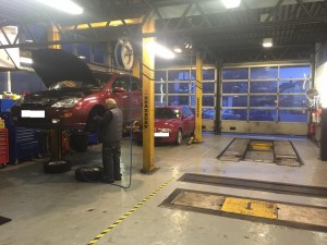 family run mechanics in Wheathampstead village, local business, this is their workshop repairing and maintaining vehicles for Wheathampstead residents