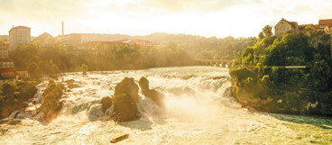 Rhine Falls, the largest waterfall in Europe