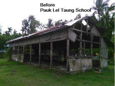 「Pauk Lel Taung School」のBAJによる支援前(BAJのHPから引用)