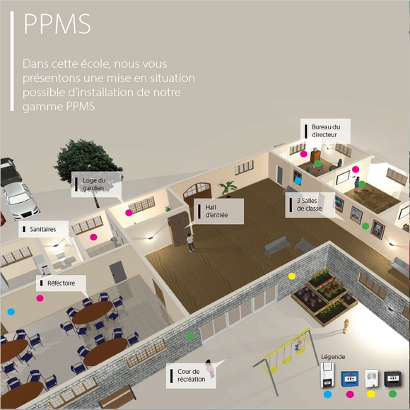 Mise en situation du PPMS dans une établissement scolaire