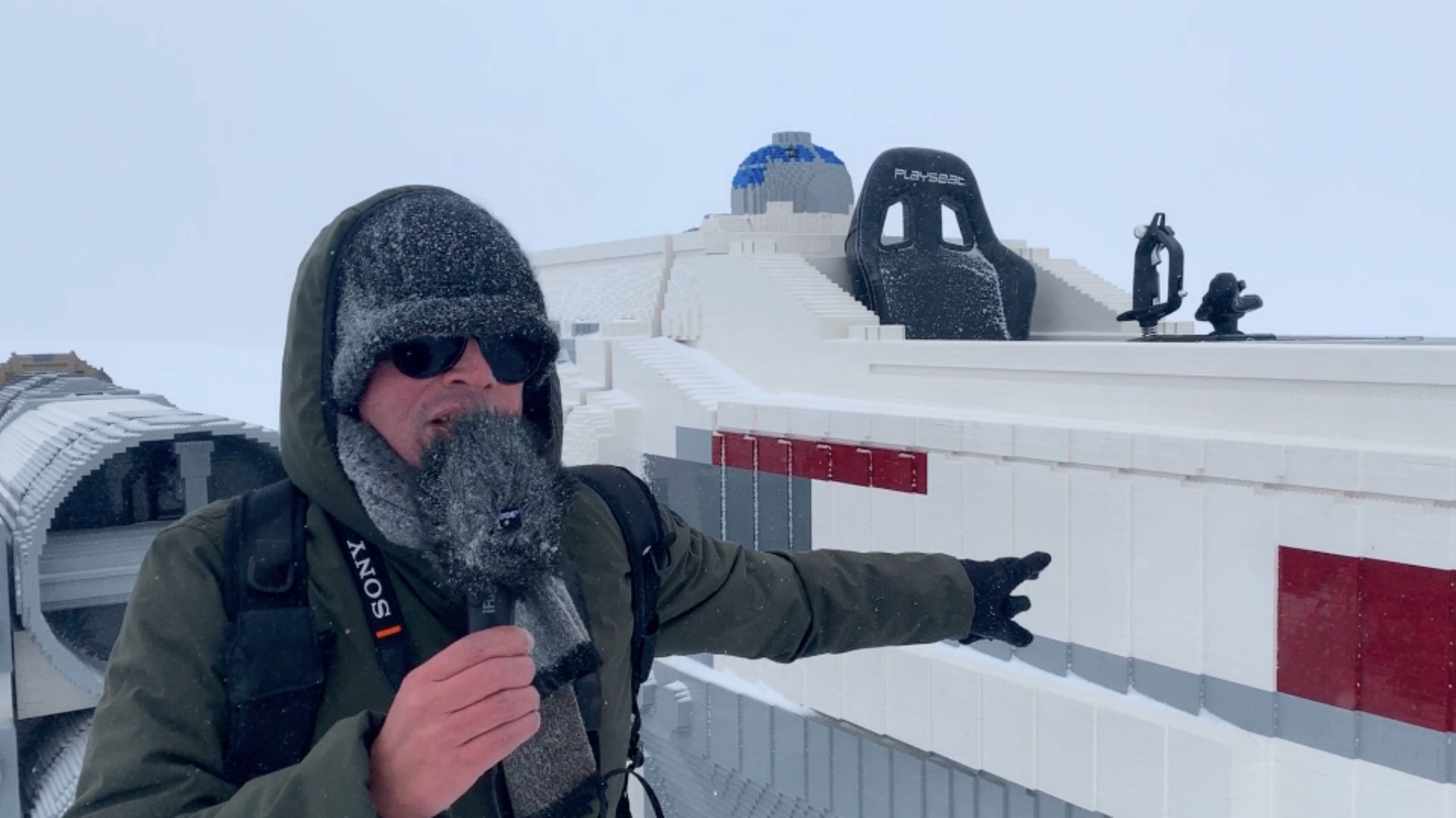 STÜRMISCH: Reportage vom Jungfraujoch mit Lego
