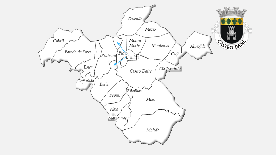 Freguesias do concelho de Castro Daire antes da reforma administrativa de 2013