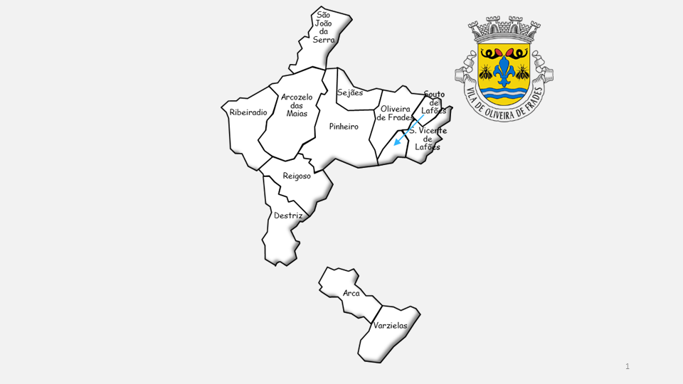 Freguesias do concelho de Oliveira de Frades antes da reforma administrativa de 2013