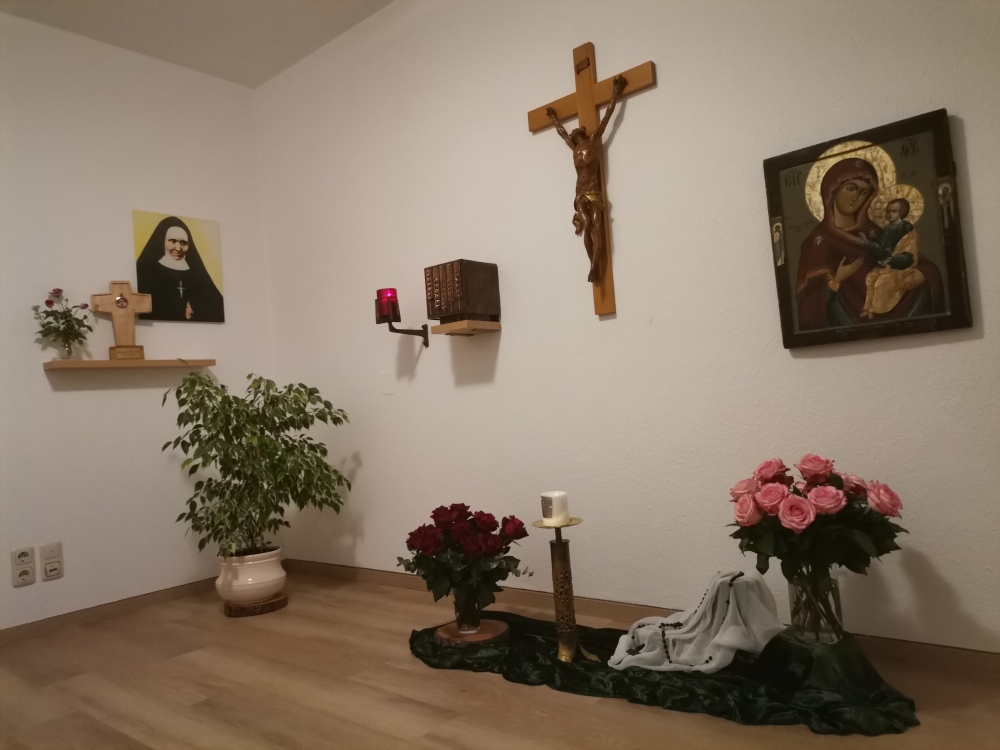 Ein erster Zwischenstopp bei den Schwestern vom Göttlichen Erlöser in Nürnberg