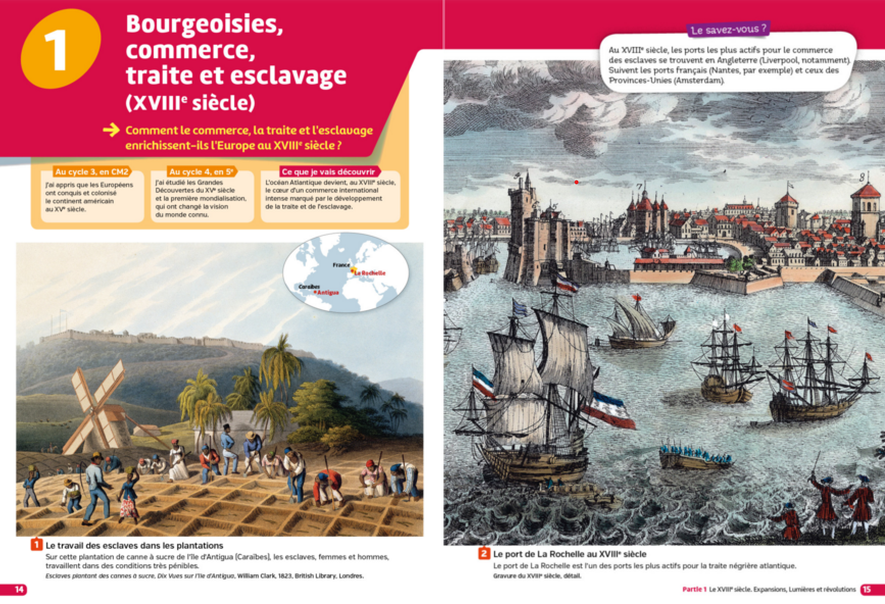 Histoire 4ème Bourgeoisie Commerce Traite Et Esclavage grand commerce bourgeoisie et esclavage au xviiie siècle
